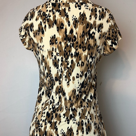 Rafaella Cream Sheath Dress with Flutter Cap Sleeves Size L - Picture 9 of 14